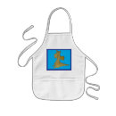 Buscar dragones niños delantales Azul