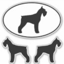 Buscar gigantes pegatinas parachoque Schnauzer gigante