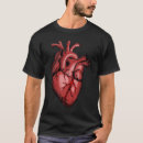 Buscar corazón realista camisetas Anatomía