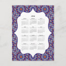 Buscar calendario azul postales General y unisex