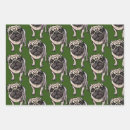 Buscar pug papel de regalo Envoltura