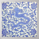 Buscar dragones asiáticos posters Azul
