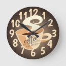 Buscar coffee relojes de pared Brown