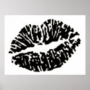 Buscar labios negros posters Blanco