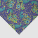 Buscar pavo real papel de seda Boho