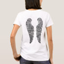 Buscar angel wings camisetas Negro