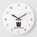 Buscar gato relojes de pared General y unisex