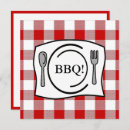 Buscar mantel rojo invitaciones Gingham