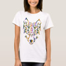 Buscar lobo tribal camisetas Indio