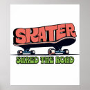 Buscar monopatín posters Patinador