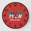Buscar bandera a cuadros relojes de pared Retro
