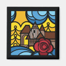 Buscar azul y rojo imanes Rosa