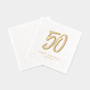 Buscar 50 años servilletas Negro y oro