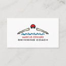 Buscar natación tarjetas de visita Clientes