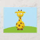 Buscar dibujo animado de la jirafa postales Para niños