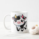 Buscar vaca del kawaii tazas Adorable