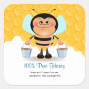 Buscar abeja sonriente pegatinas Adorable
