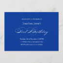 Buscar formal invitaciones de cumpleaños Azul