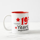 Buscar 19 años tazas 19º aniversario
