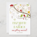 Buscar verde y rojo invitaciones Moderno