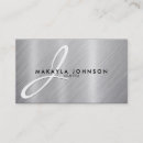 Buscar aluminio cepillado tarjetas de visita Profesional