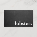 Buscar langosta tarjetas de visita Restaurante de mariscos