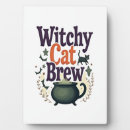 Buscar brujas placas fotograbadas Gatos negros