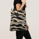 Buscar rayas del oro bolsos Negro
