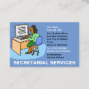 Buscar secretarias tarjetas de visita Secretario