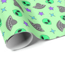 Buscar extraterrestre papel de regalo Envoltura