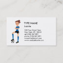 Buscar atleta tarjetas de visita Fútbol