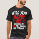 Buscar usted me casará camisetas Romántico