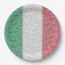 Buscar bandera italiana papel platos Fiesta