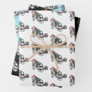 Buscar calaveras papel de regalo Feliz