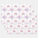 Buscar unicornio papel de regalo Linda