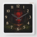 Buscar rojo sangre relojes de pared Espeluznante