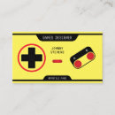Buscar retro amarillo tarjetas de visita Diseñador