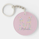 Buscar vintage floral llaveros Nombre