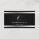 Buscar cuero negro tarjetas de visita Masculino