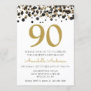 Buscar nonagésimo invitaciones Oro