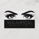 Buscar eyelash extensions tarjetas de visita Ojos
