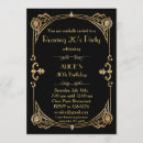 Buscar años 20 del rugido invitaciones Negro