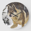 Buscar lobos grises relojes de pared Bosque