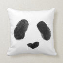 Buscar corazones de la panda cojines Corazón