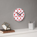 Buscar puntos rojos relojes de pared Para ella