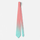 Buscar coral y turquesa corbatas Rosa