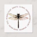 Buscar libélula tarjetas de visita Profesional