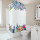 Buscar floral cortinas de baño Cactus