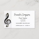 Buscar cantante tarjetas de visita Musical