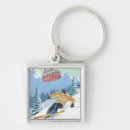 Buscar esquiador llaveros Linterna